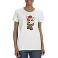 thumbnail image 1 of Christmas Dog T-Shirt Women -SPIdeals Designs, Female 4X-Large, 1 of 4