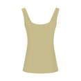 thumbnail image 5 of Weikingp Womens Tank Top With Built In Bra Going Out Tops For Women Thin Strap Tank Tops For Women Tank Built In Bra Womens Tank Tops Dressy Casual Yellow XL, 5 of 6