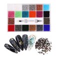 thumbnail image 1 of 21 Rejillas Multicolor Mezclado Rhinestones Gems Beads Ropa Fabricación de Joyas Salvador 2880 Piezas por Rejilla, 1 of 6