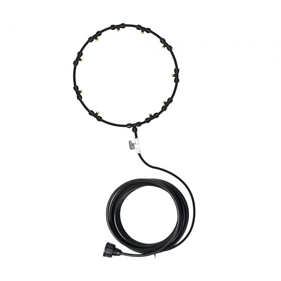 Sistema de Enfriamiento Por Nebulización Portátil Outdoor Cool Mister Fácil de r Rociador de Rociadores para Paisajismo Riego Jardín Invernader , 15m Zulema Sistema de nebulización de ventilador