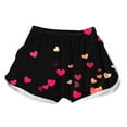 thumbnail image 4 of Byworldtasic Womens Shorts Women's Cute Micro Pajamas Shorts Heart-Shaped Gradient Print Sexy Elastic Waist Shorts, 4 of 5