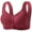 Red, variant on Mgmyaa Bras for Women Large Size Rims-free Gathered Comfortable Breathable Underwear Daily Bra