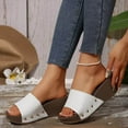 thumbnail image 7 of Wowcloth Women's Wedge Roman Sandals – Slip-On Casual Beach Slides with Thick Sole for Summer Comfort, 7 of 7