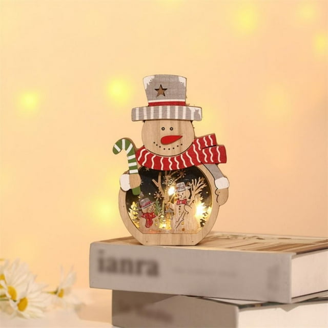 Hbdhejl Tradecan Christmas Ornaments Snowman Christmas Table Decorations Musical Box Christmas Decoration Gift Animated Rotating With Lights Battery/Usb Powered For Xmas Gift Indoor Home D