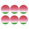 thumbnail image 2 of Gaeub Watermelon Print 6 Pcs Leather Coasters for Drinks ,Drink Coasters Sets,Drink Table Cup Coasters for Living Room Kitchen Coffee Decor,Round Shape, 2 of 6