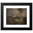 thumbnail image 2 of Johan Christian Dahl 24x20 Black Modern Framed Museum Art Print Titled - Norwegian Landscape with a Rainbow (1821), 2 of 5