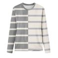 thumbnail image 4 of ChaoHeng Women Casual Long Sleeve Print Round Neck Loose T-Shirt Blouse Tops,Women's Sweatshirts and Hoodies Plus Size New Trendy(Gray,M), 4 of 4