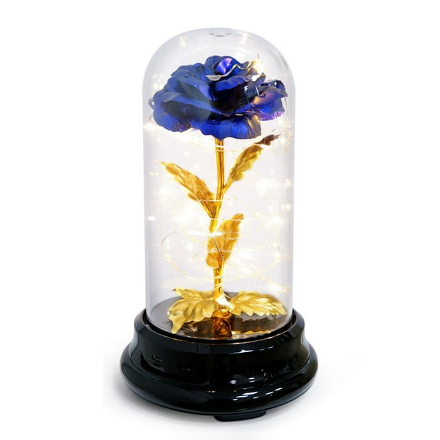 Rose Light Dome LED Artificial Flower LED Light up Decoration Birthday Anniversary Romantic Gift