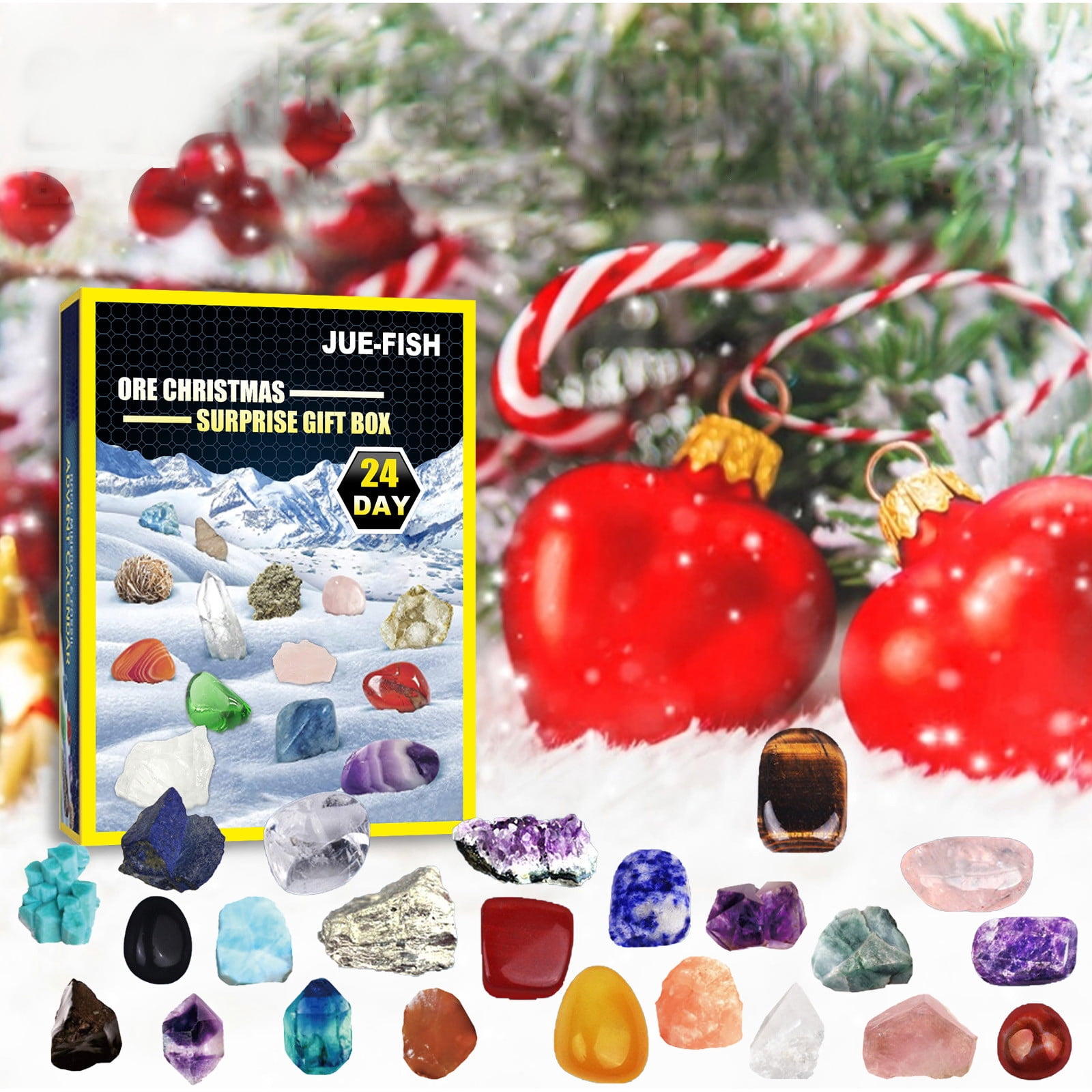 1PCS Healing Crystal Advent Calendar2022 And Craft Advent Calendar 