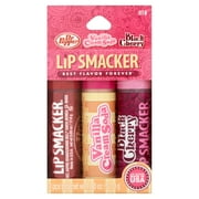 Lip Smacker Biggy Flashback Favorites Flavor Trio, Dr Pepper/Vanilla Cream Soda/Black Cherry, 3 count, 1.8 oz