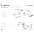 thumbnail image 5 of Kingston Brass KB6331CMLTO Manhattan Single-Handle Pressure Balanced Tub Faucet in Polished Chrome, 5 of 6