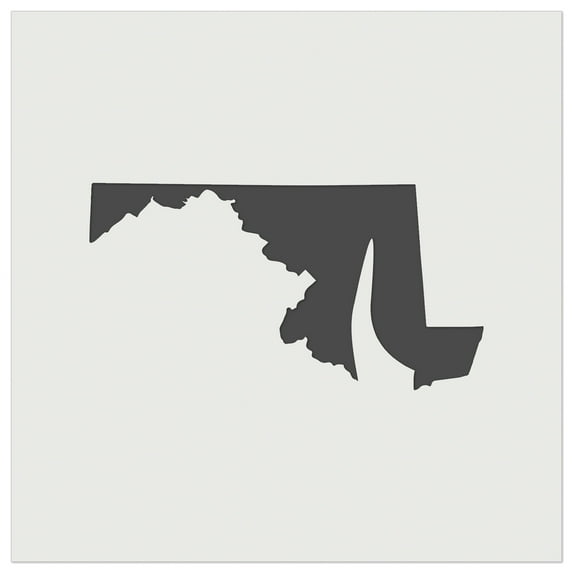 Maryland State Silhouette DIY Cookie Wall Craft Stencil - 3.5 Inch