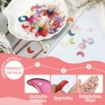 thumbnail image 3 of Uxcell 100 Pcs Encanto de Cristal, Cuentas de Cristal de Luna de Vidrio Colgante Pequeño con Papel de Oro para Hacer Joyas Pulsera Collar Arete Manualidades DIY, Rosa Rojo, 3 of 7