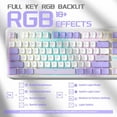 thumbnail image 5 of ATTACK SHARK X87 80% Wireless Mechanical Keyboard, BT5.0/2.4G/USB-C Hot-Swap Gasket Gaming Keyboard,RGB Backlit, 4000mAh,Pre-lubed Linear Switch, Side Engraved Gradient PBT Keycap for PC/MAC, 5 of 9