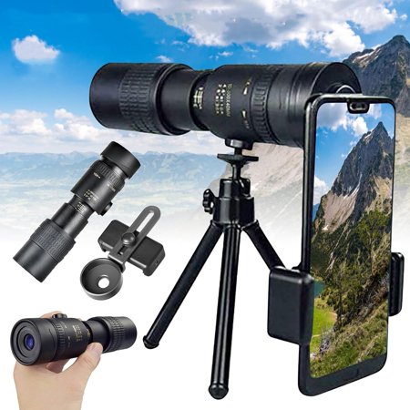 4K Night Vision Monocular Telescope - 300X Zoom Lightweight Waterproof - Ideal for Bird Watching Hiking and Travel - Compatible with iPhone Samsung - Unleash Clarity Beyond Boundaries