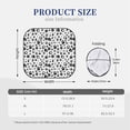 thumbnail image 3 of JUNZAN Black Footprints Pattern Car Windshield Sun Shade | Reflective Sunshade | Foldable 2-Piece Sun Shield Protect Your Car | Fits Sedans, SUVs, Hatchbacks-Small, 3 of 6