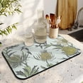 thumbnail image 3 of 2 Pack Washable Rubber Multicolored Flower Leaves Dish Drying Mats for Kitchen Counter Home Large Coffee Bar Pad Accessories and Decor for Utensils Stemware (2pcs 19.5''x12''), 3 of 6