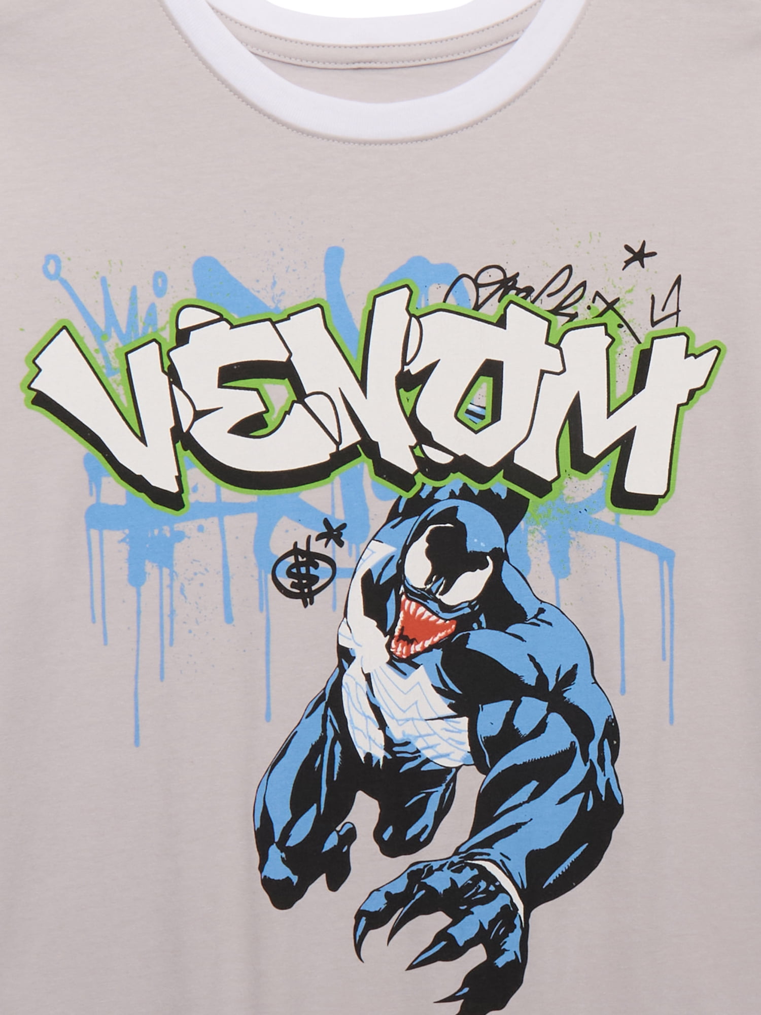 Venom Boys' Front Back Graphic Tee with Short Sleeves, Sizes 4-18