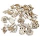 thumbnail image 1 of Easter Theme Unfinished Wood Cutouts for DIY Projects 100 Pieces Beige Composite Material, 1 of 3
