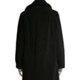 Time and Tru Women's Long Teddy Bear Faux Sherpa Coat
