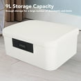 thumbnail image 3 of File Box with Lock, 2 Layer Document Box, 10.3 X 8.7 X 4.8 Inch Portable Locking File Organizer Box, Safe Document Organizer for  File Storage, Letter / Legal Folder, 3 of 8