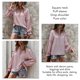 thumbnail image 5 of Camisa de manga larga, Camisa de manga larga Blusa transpirable con mangas con paneles Blusa con cuello en V Performance Driven, 5 of 6
