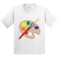 thumbnail image 3 of Inktastic Artist Palette and Brush Youth T-Shirt, 3 of 5