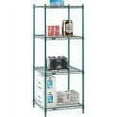 thumbnail image 5 of Nexel 5 Tier Wire Shelving Starter Unit, 30"W x 21"D x 74"H, Green Epoxy Finish, 5 of 5