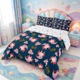 thumbnail image 2 of Manfei Animal Axolotl Full Size Comforter Sets,Pastel Salamander Bedding Comforter Set,Colorful Stars Reversible,3pcs,1 Comforter and 2 Pillowcases, 2 of 7