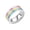 Style 2, variant on Men's Women's Stainless Steel Enamel Rainbow Pride Band LGBT Gay Ring Style 1 Size 13
