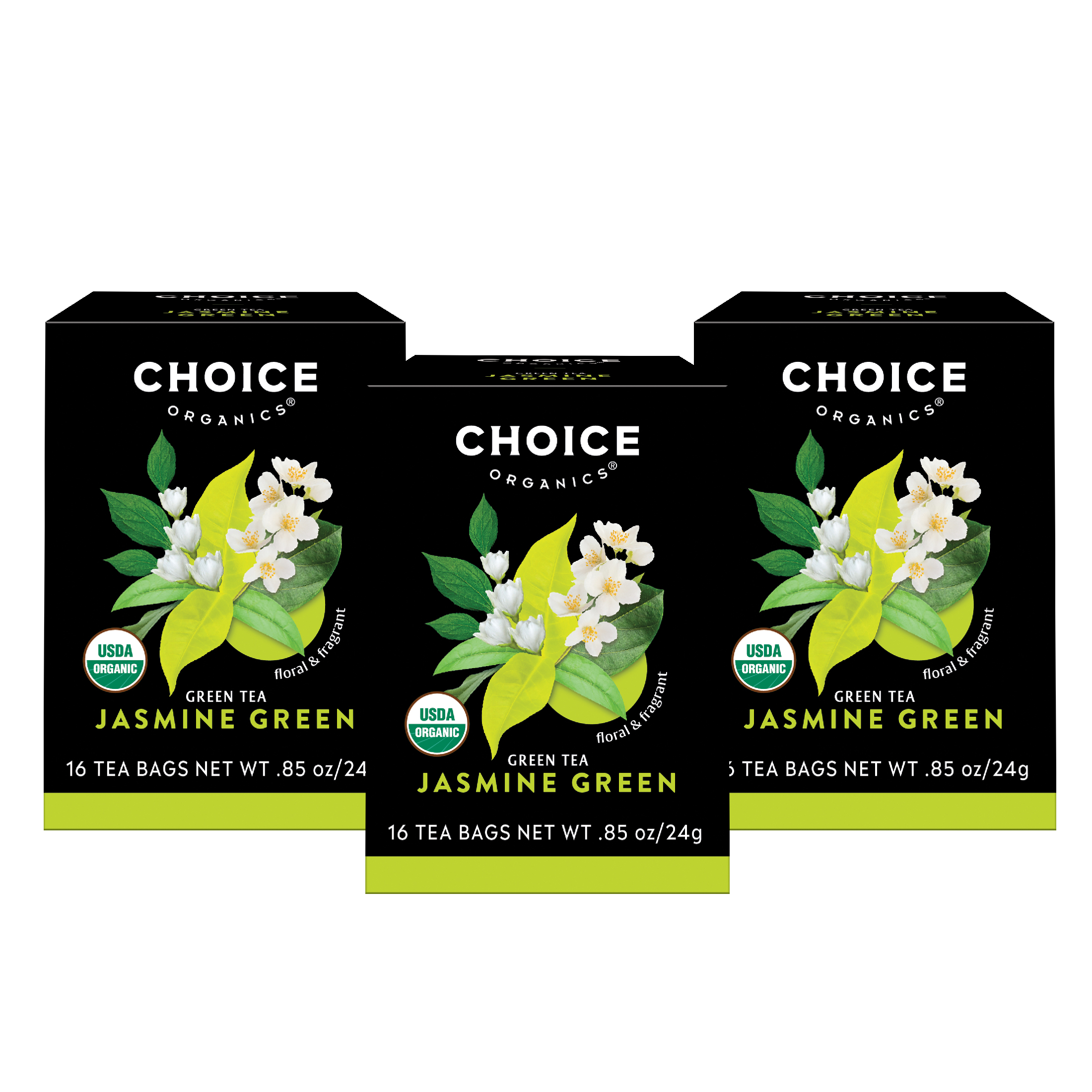 Numi Jasmine Green Tea Bags, 18 count, (Pack of 6)