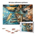 thumbnail image 6 of Naloa Whimsical Cats Night Cafe Custom Puzzles Personalized Puzzle 1000 Pieces from Photo Custom Jigsaw Puzzle for Wedding, Graduation, (29.5×19.7in, Vertical), 6 of 9