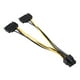thumbnail image 4 of Cable adaptador de corriente PCI-E DUAL SATA de 15 pines macho a 8 pines hembra, 20cm, 4 of 5