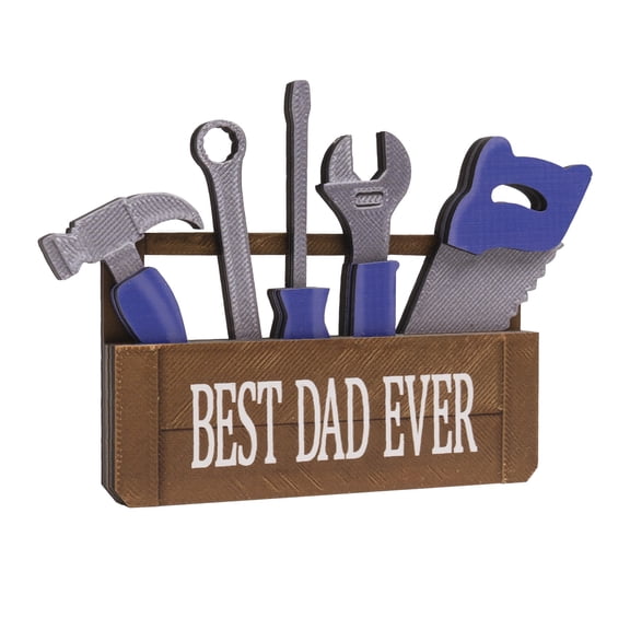 Wooden Best Dad Ever Sign Father's Day tabletop decorations,Wooden Best Dad Ever Sign,Father's Day Decor Indoor Tabletop Desk Shelf Home Office Mantel Rustic Dad Decorations Papa Birthday Gifts