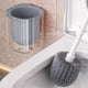 thumbnail image 5 of Cepillo de inodoro de mango largo para cualquier rincón de la casa Cepillo de inodoro de pared con cabezal redondo Cepillo de inodoro con base para la limpieza del baño Cepillo de inodoro de plástico, 5 of 6