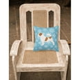 thumbnail image 2 of Carolines Treasures BB3507PW1818 Winter Snowflake Jack Russell Terrier Fabric Decorative Pillow, 2 of 2