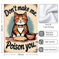 thumbnail image 3 of 2 Pcs Funny Kitchen Towels,Cute Ca Microfiber Dish Towels,Kitchen Tea Towels,Kitchen Towel Set (18" X 26"), 3 of 3