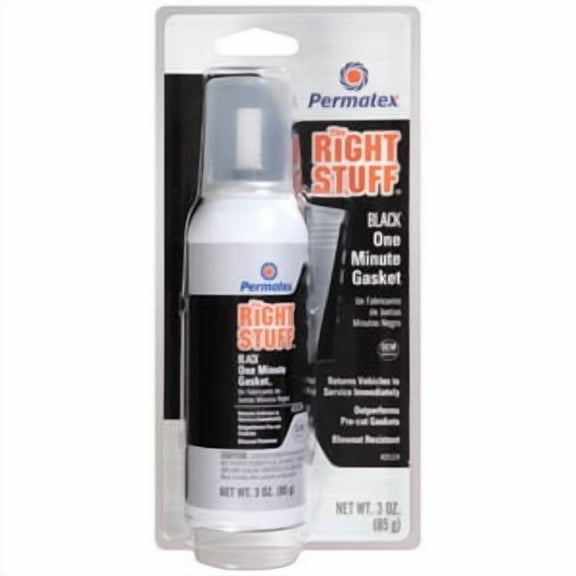 Permatex 25229 The Right Stuff 1 Minute Black Gasket Maker, 3 oz.