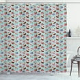 thumbnail image 1 of Ambesonne Cupcake Shower Curtain, Pastry Cakes Calligraphy, 69"Wx70"L, Multicolor, 1 of 3