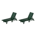 thumbnail image 1 of Paradise Adjustable Adirondack Plastic Outdoor Chaise Lounges (Set of 2), 1 of 9
