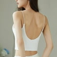 thumbnail image 4 of Dealovy Tank Top for Women Spaghetti Strap Camisole Top with Built in Bra Sleeveless Seamless Cropped Bralettes, 4 of 5