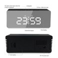 thumbnail image 2 of Digital Alarm Clock Desk Alarm Clock LED Mirror Alarm Clocks Temperature Display, 2 of 5
