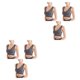 thumbnail image 4 of Guardurnaity 3 pack/lot Support Bra - Transpirable para máxima comodidad Cómodo Nylon Seamless Bras Top Fitness Sports Bra gris M gris METRO 2Conjunto, 4 of 6