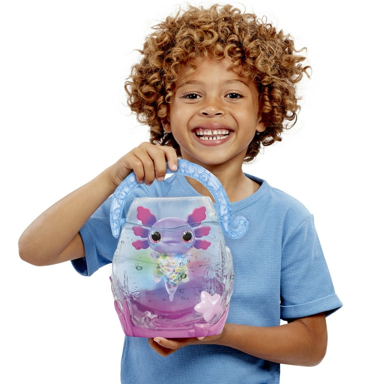 Animagic Let's Glo Axolotl Bubble Reef Figure (Floats & Glow's in