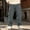 Gray, variant on Men Corduroy Work Pants Sevevn Large Side Patch Utility Pockets Mid Rise Relaxed Straight Fit Solid Color Trousers For Casual Street Daily And Weekend Outfits