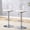 Silver, variant on Hi loPres Set of 2 Adjustable Swivel Bar Stools, Modern Counter Chairs with Clear Backrest and Gold Base for Kitchen Island and Bar