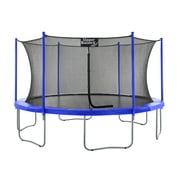 Upper Bounce 15 Foot Round Outdoor Trampoline Set w/Safety Enclosure System