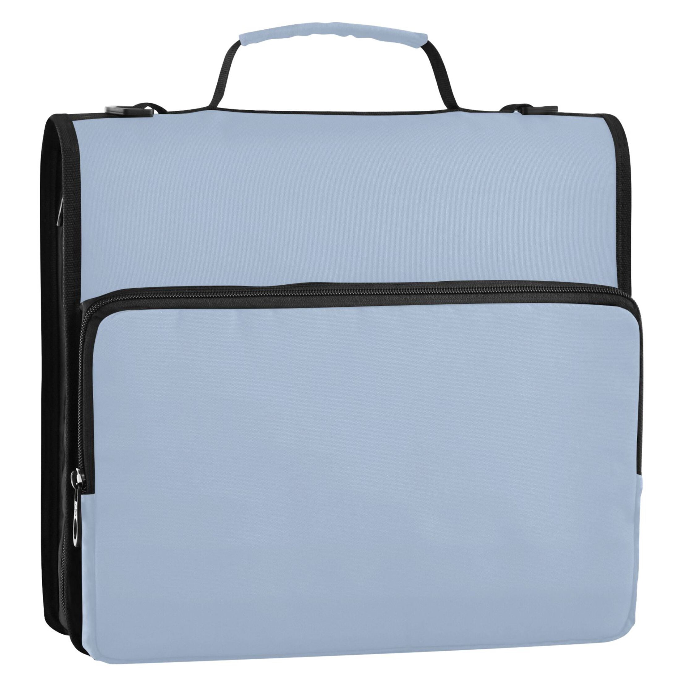 ALAZA Zipper Binder Lake Blue 3 Ring Trapper Keeper File Folder Organizer Bag
