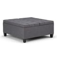 thumbnail image 1 of Atlin Designs Pouf de Table Basse de Rangement en Gris Ardoise, 1 of 5