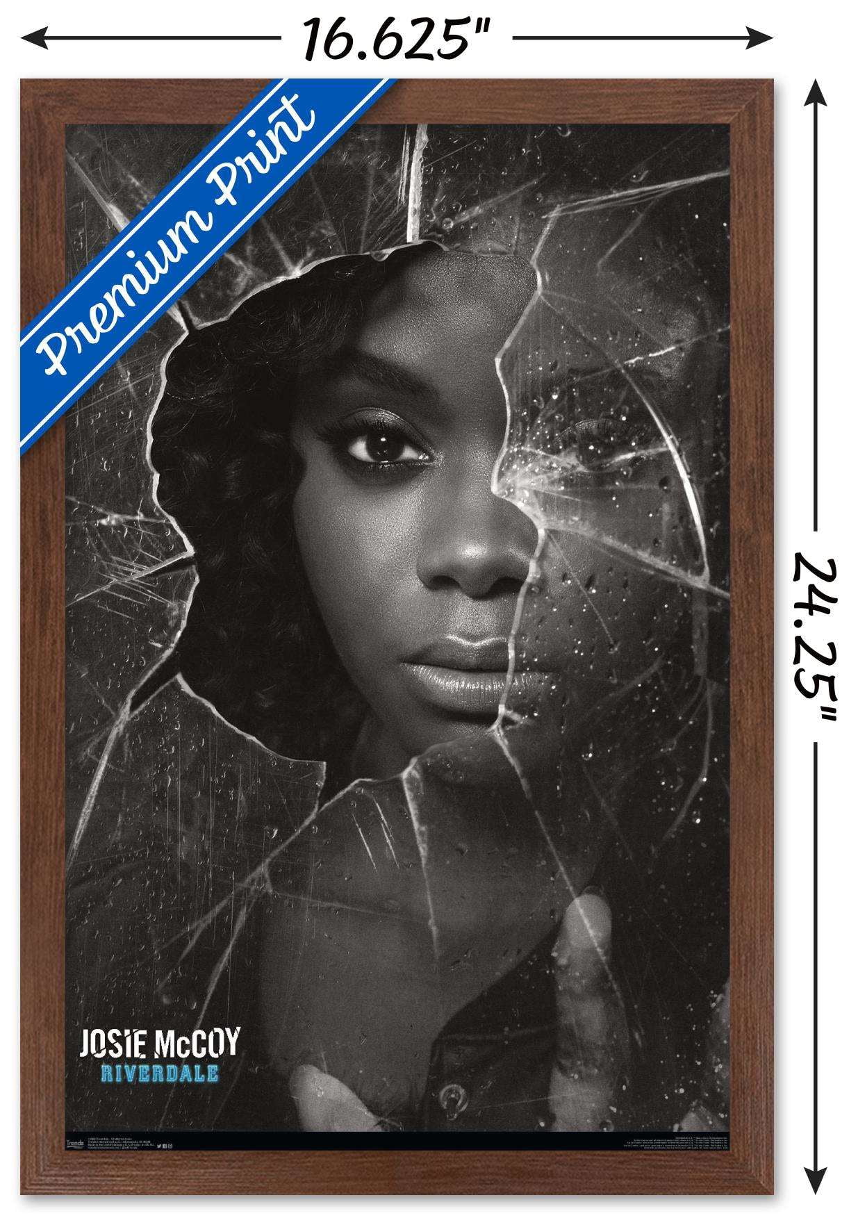 Riverdale - Shattered Josie Wall Poster, 14.725" x 22.375", Framed